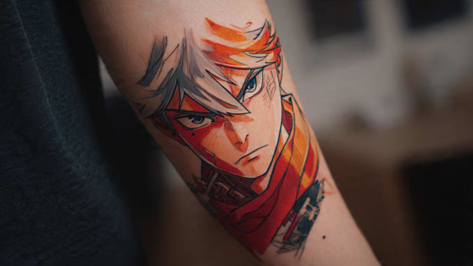 create the coolest anime or manga tattoo design