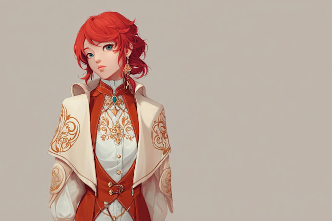 create a fascinating anime or roleplaying character artwork for you