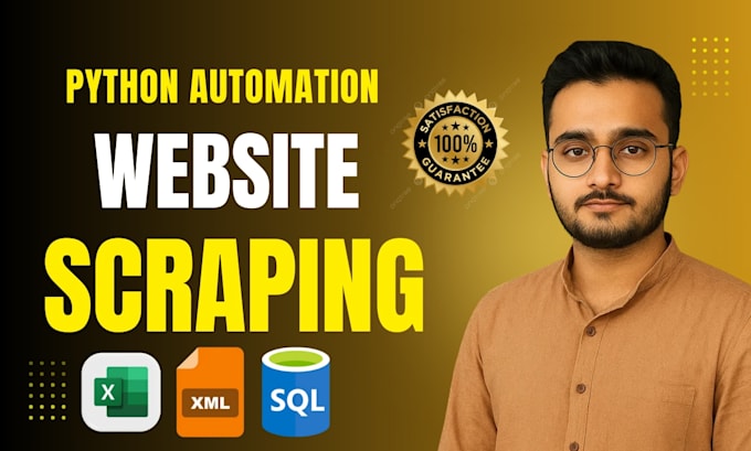 do python scripting, web scraping, automation, browser automation