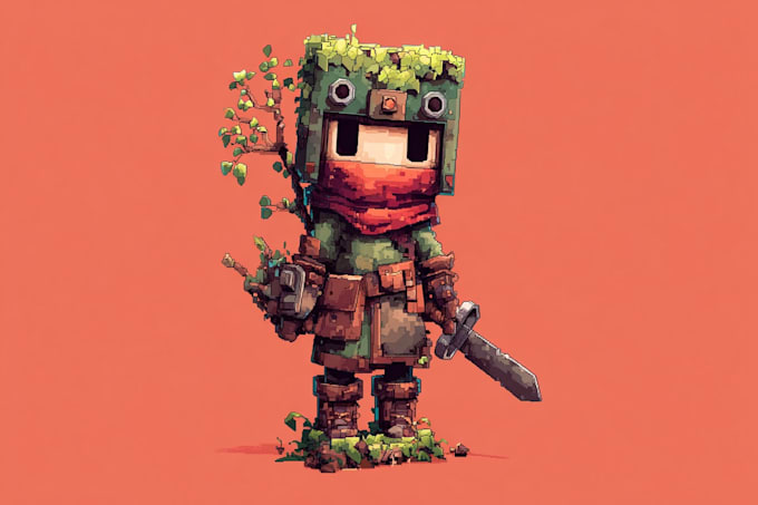 do beautiful pixel art portrait of your avatar