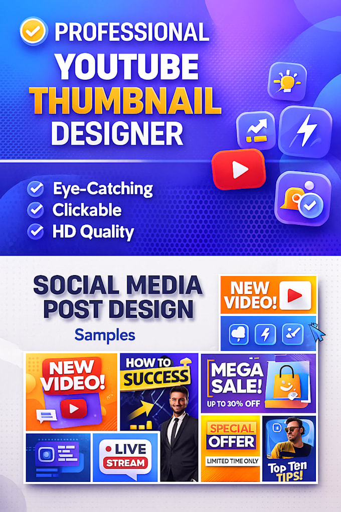 design professional youtube thumbnails
