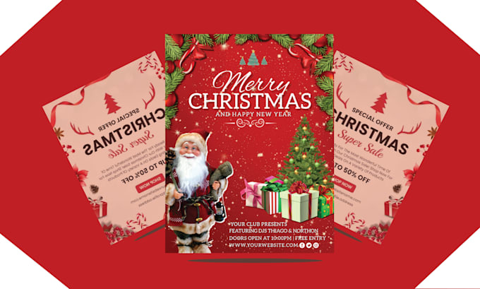 design christmas, new year, halloween, black friday flyer design