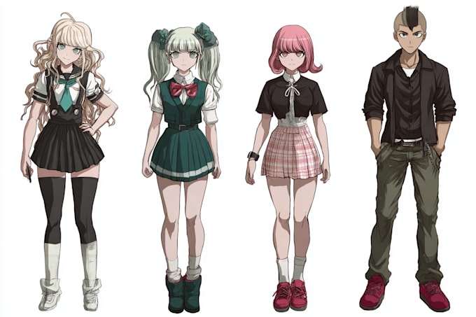 creat design custom danganronpa style character