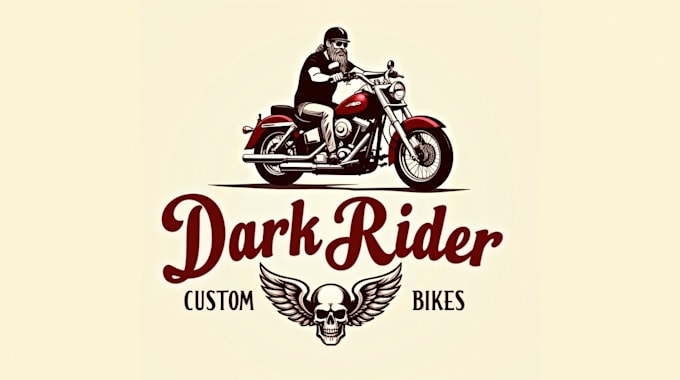 design outstanding motorcycle grunge logo