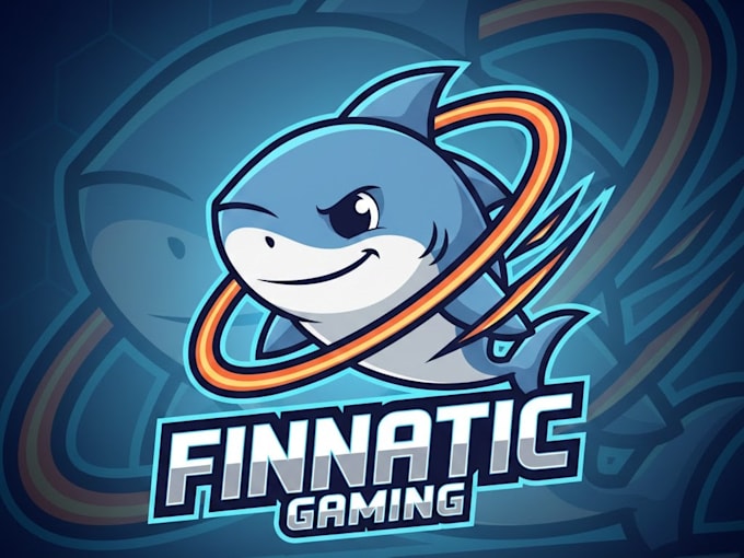 do creative shark mascot logo with t shirt design
