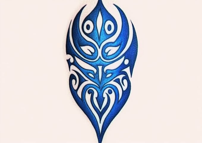 design powerful polynesian tribal tattoo sleeve