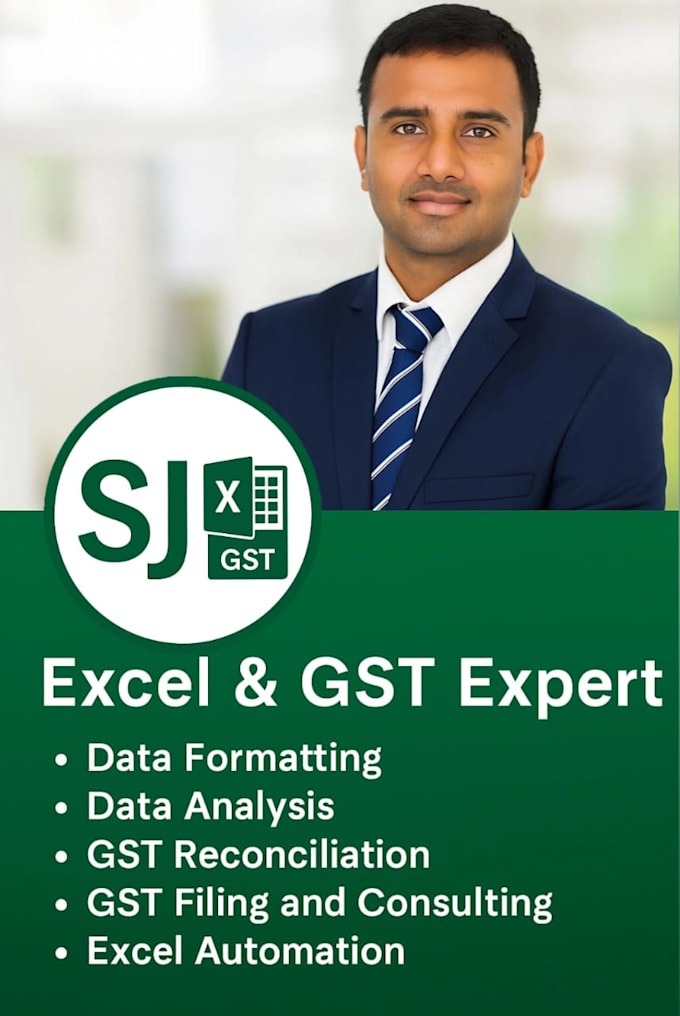 do gst 2a 2b reconciliation, gst return working and excel accounting tasks