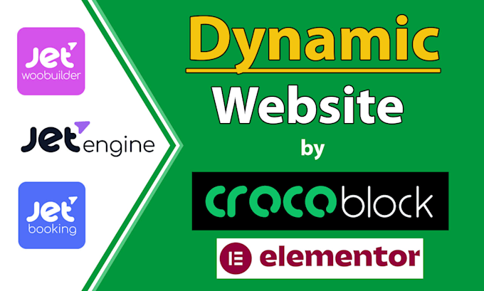 build dynamic wordpress website with crocoblock, jetengine
