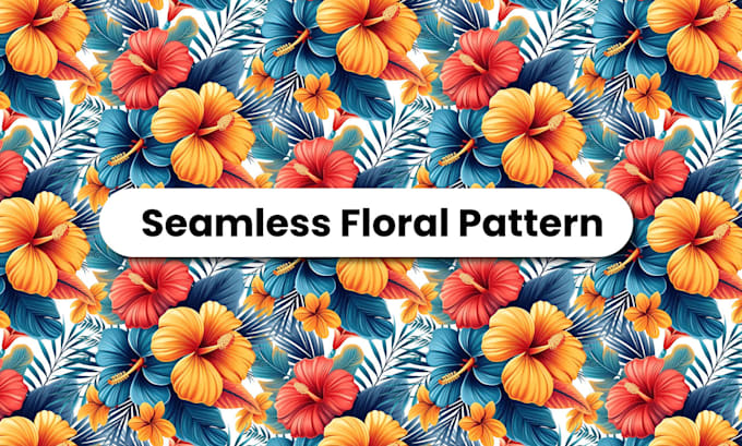 design seamless patterns for textile, fabric print, floral patterns