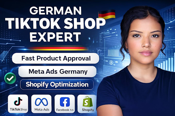 setup and approve your german tiktok shop products fast with full optimization