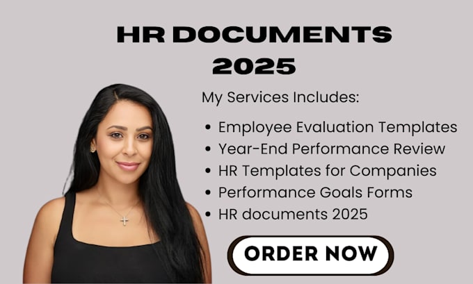 do 2025 HR documents year end performance review templates evaluation form goals