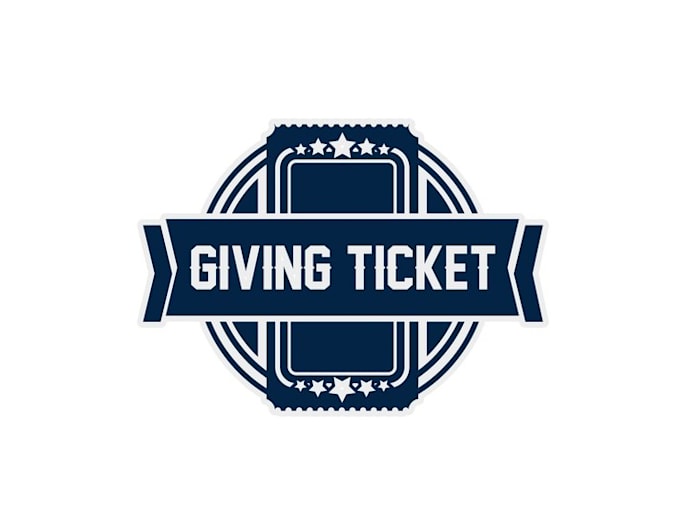 create motivation unique logo for giving ticket