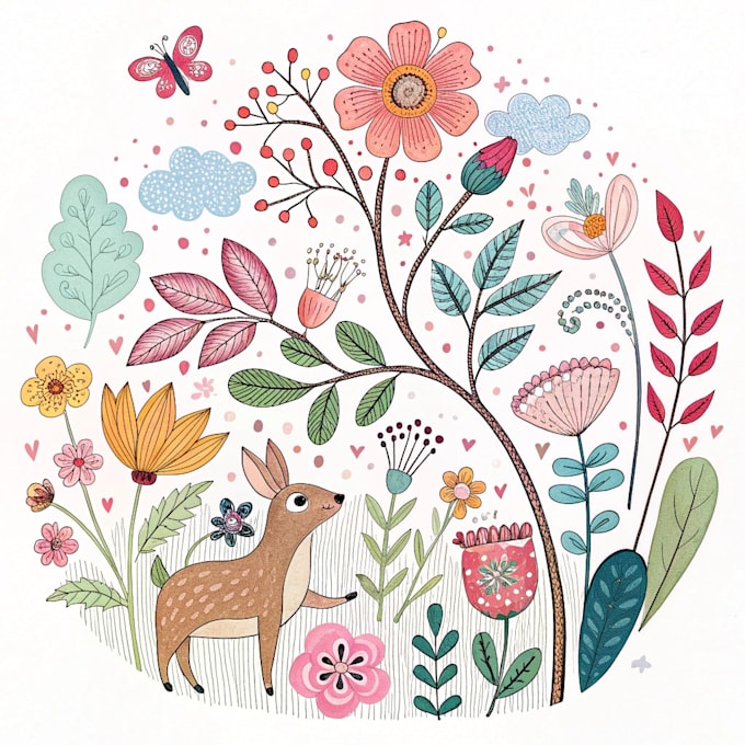 make hand drawn art illustration for you