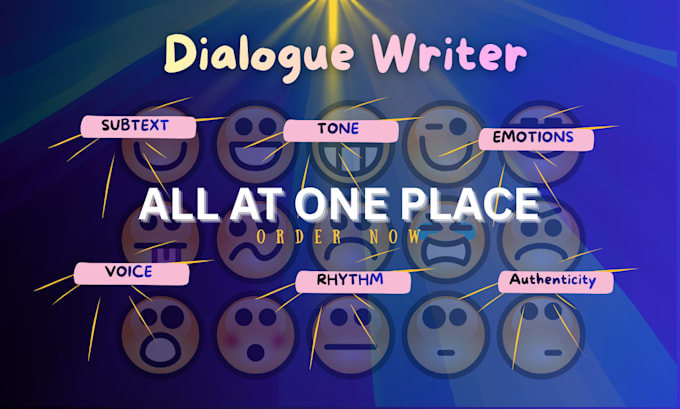 be your expert dialogue writer for novels and scripts