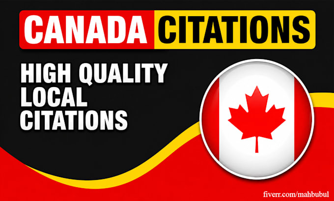do 50 canada local citations backlinks for google local business seo