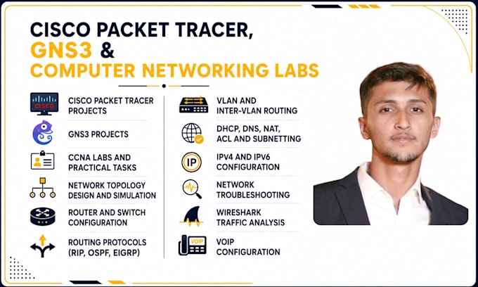 do cisco packet tracer, gns3 and computer networking labs