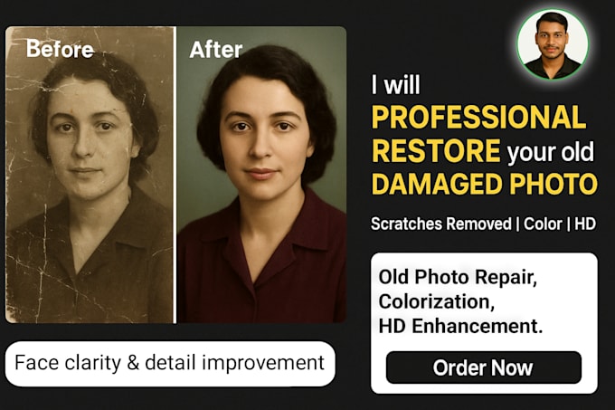 repair damaged photos using ai restoration