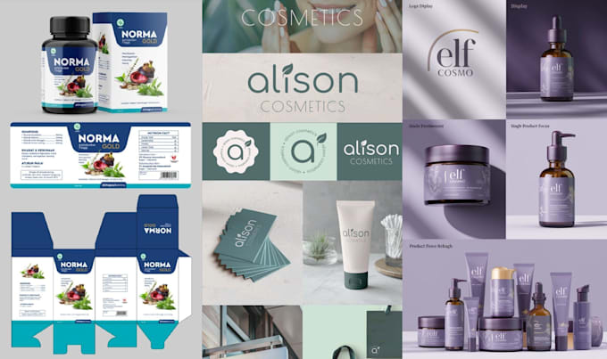 do brand product label design and product packaging design