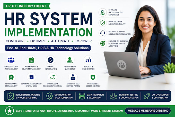 configure your hrms, hris, ats, and performance management system