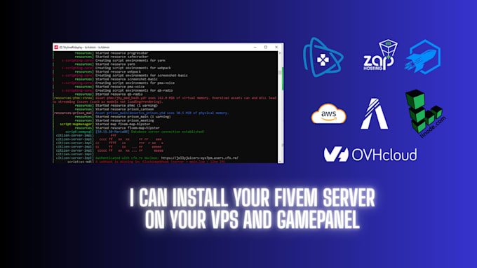 install your fivem server on vps or gamepanel
