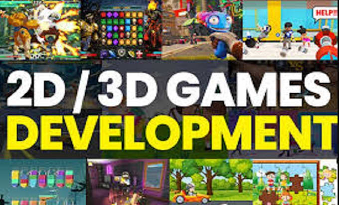 Develop 3d and 2d game mobile game development with unity and unreal ...