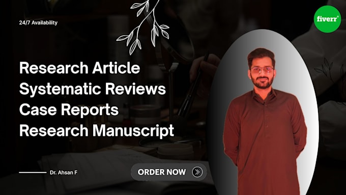 write medical research articles, manuscripts, and systematic analysis
