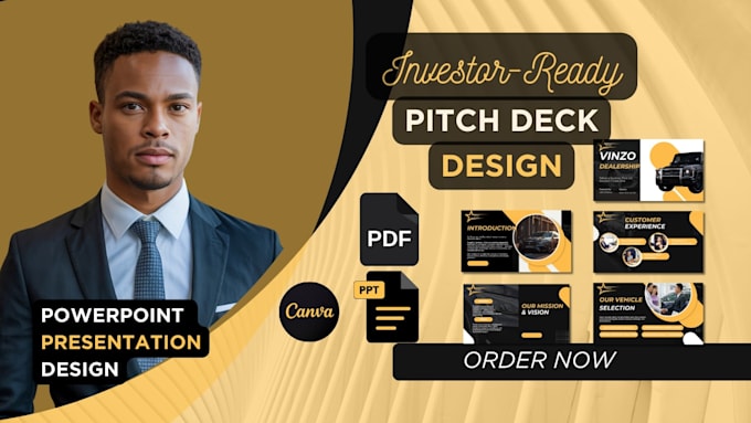 Do investor pitch deck design and powerpoint presentation google slides ...