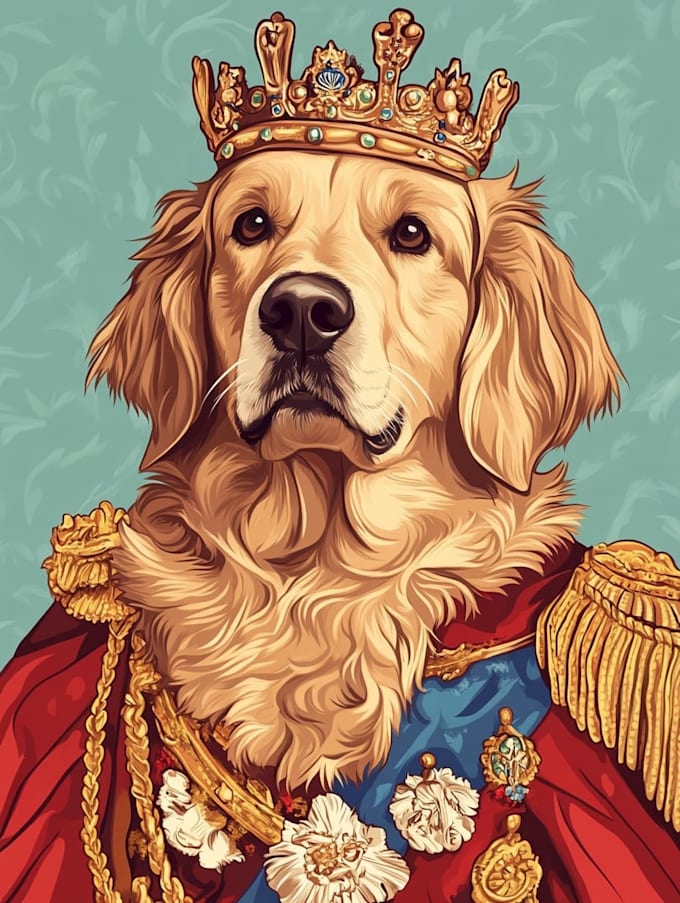 illustrate a pet portrait