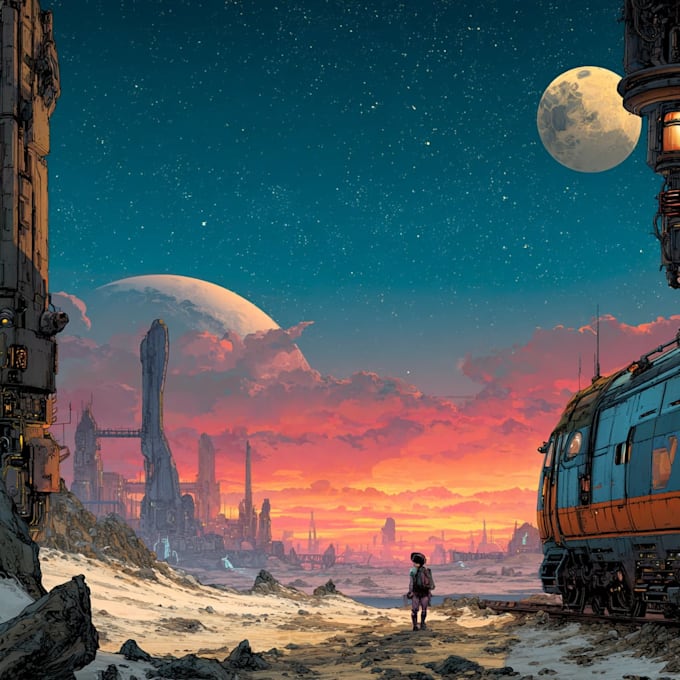 sci fi illustration and sci fi art