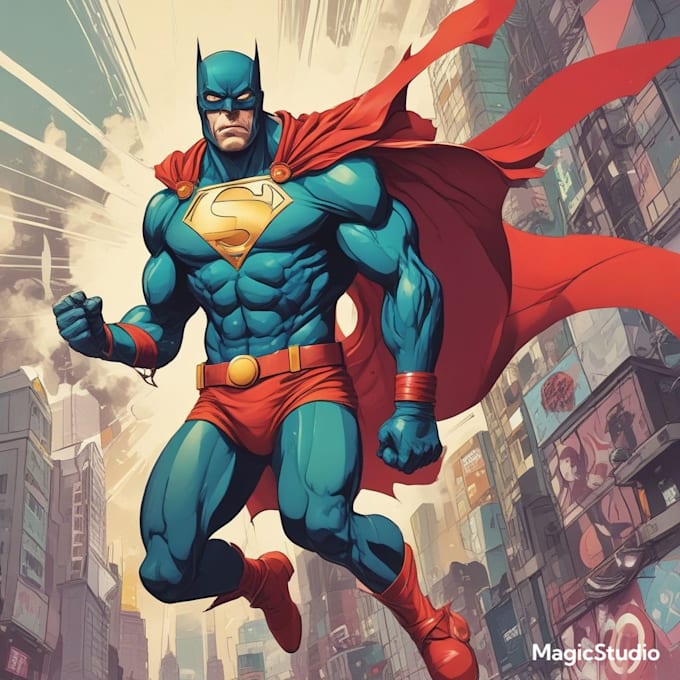create superhero cartoon character for you