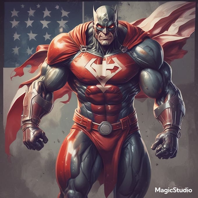 create scifi, fantasy, superhero character design