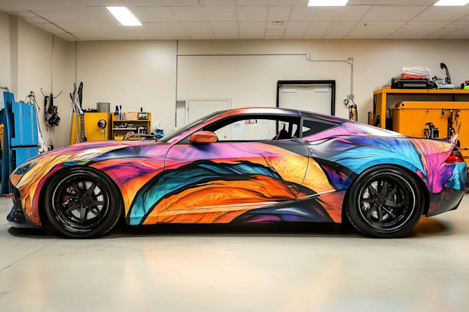 design high quality car wrap and vehicle wrap