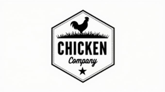 make a high quality chicken farm logo