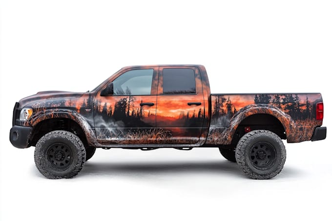 design high quality car wrap and vehicle wrap