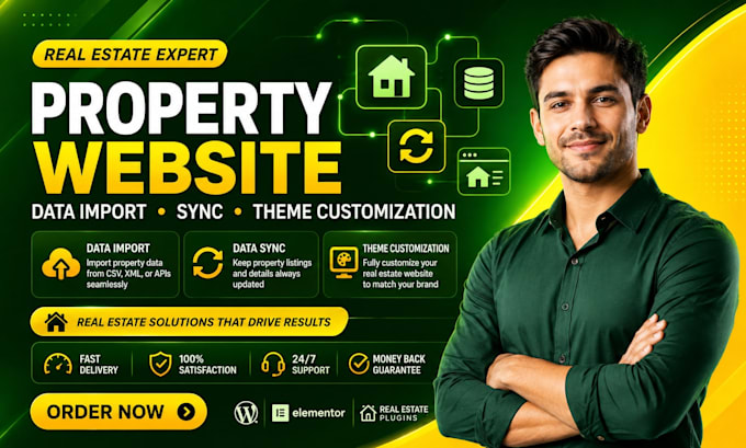 import, sync, customize real estate site data with smooth property integration