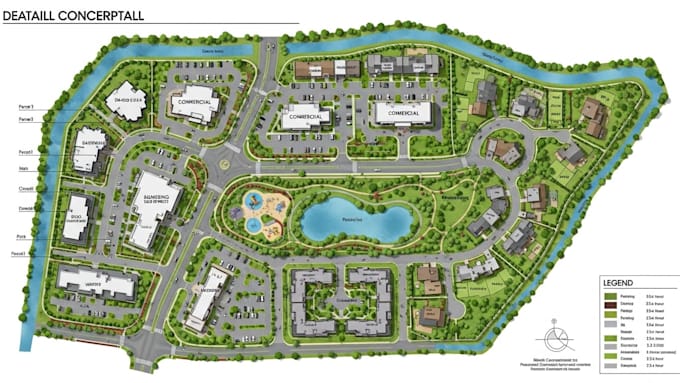 draw permit ready conceptual site plan, plot plan or lot subdivision master plan