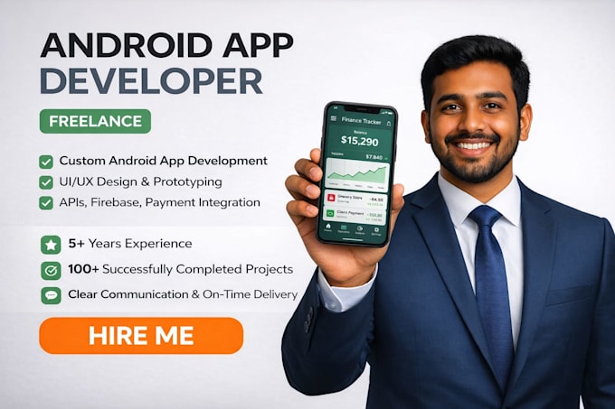 be your android app developer for android app development