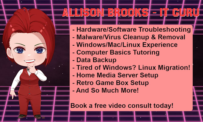 fix your PC or help set up any software project remotely