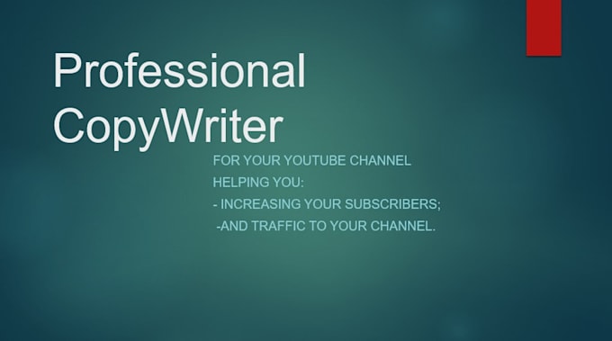 create a professional script for your videos