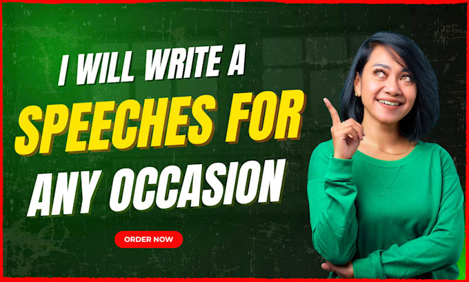 write a professional, engaging speech for any occasion