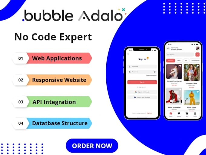 develop a custom bubble io website, bubble app, saas ai website, saas app, mvp