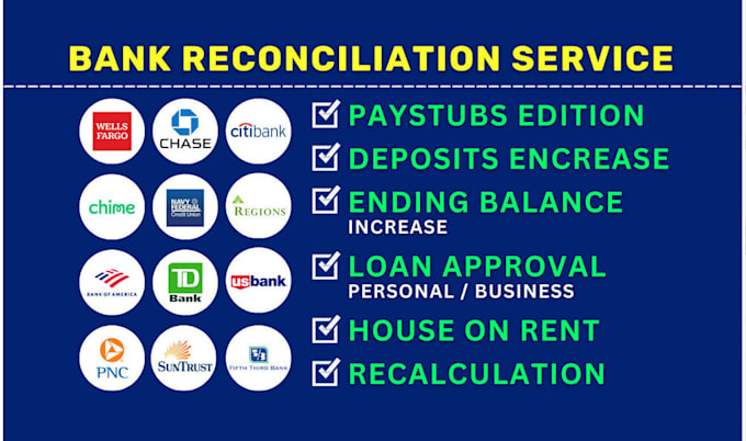 reconcile bank statement PDF to editable format