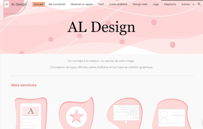 design a clean and modern website