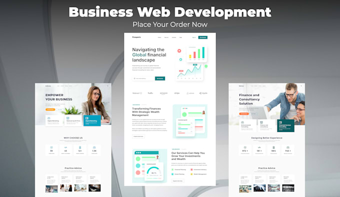 built, develop business website as a developer