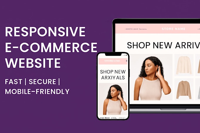 build a professional responsive ecommerce website HTML CSS javascript