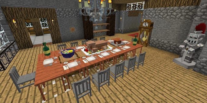 Create high quality custom minecraft furniture models in blockbench by ...