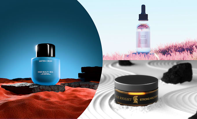 create 3d cosmetic product animations