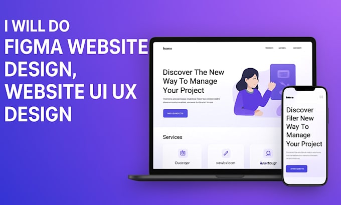 Design figma ui ux for web, mobile app ui, landing pages and saas ...