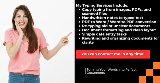 do accurate copy typing, PDF to word