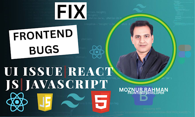fix react js website bugs and javascript frontend issues